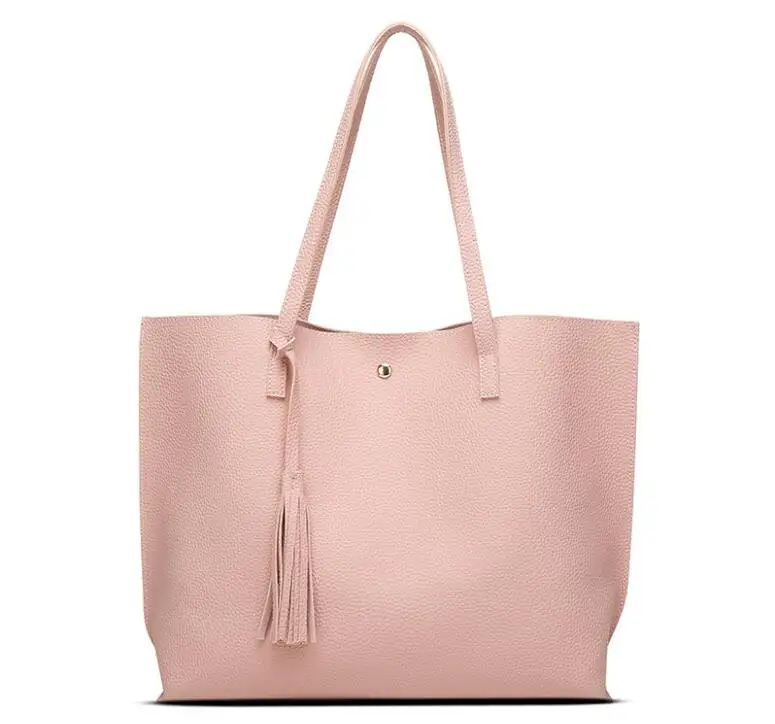 

Lychee pattern tassel women handbag fashion tote bags top handle bags, Black, blue, pink, gray, bronze, silver, gold
