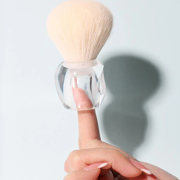 

High Quality Professional Party Travel Daily Life Facial Makeup Cosmetic Brush For Beauty Girls, Transparent color