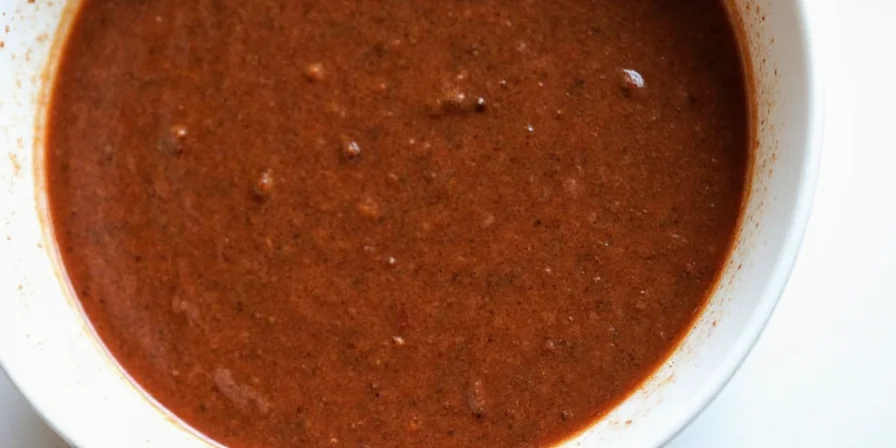 Bowl of homemade oaxacan mole