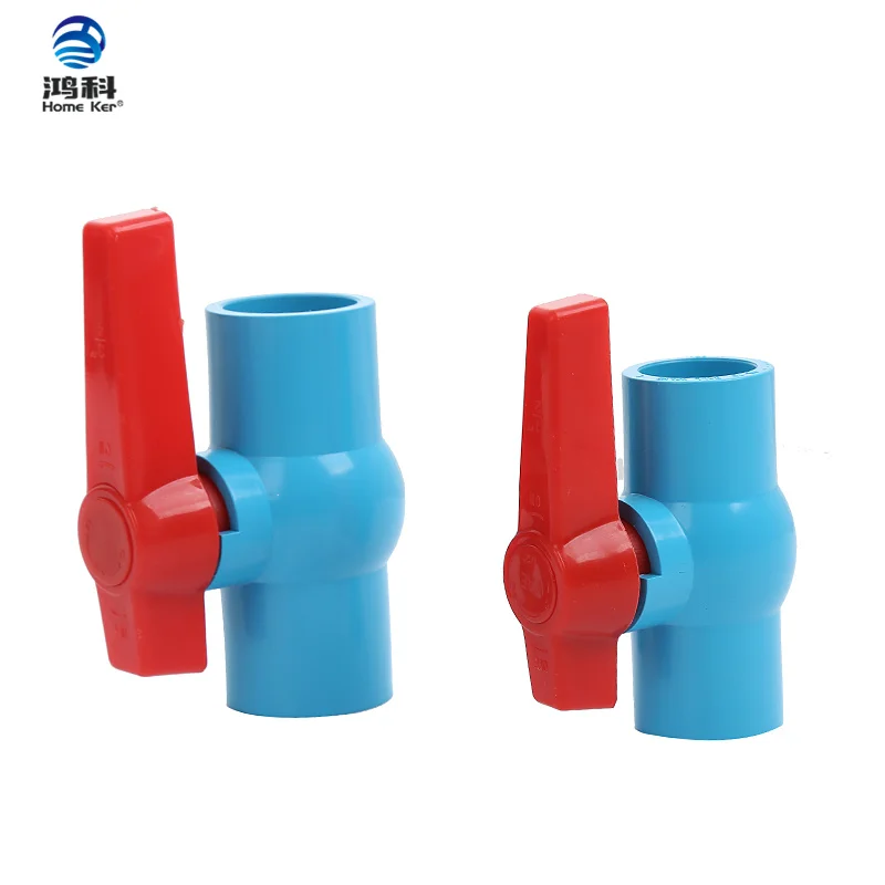 

PVC valve factory wholesale all types available plastic compact ball valve CPVC ball valve, White