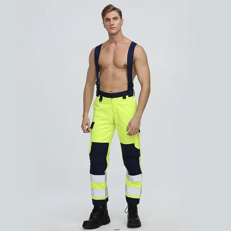 Safety Work Flame Resistant Pants Workers Overall Welder Uniforms