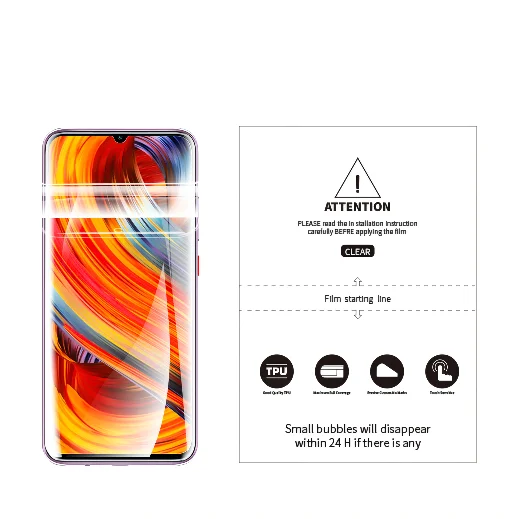 

Waterproof Protector Membrane Hydrogel TPU Film Mobile Screen Protector Hidrogel Film for Cutting Machine, Transparent