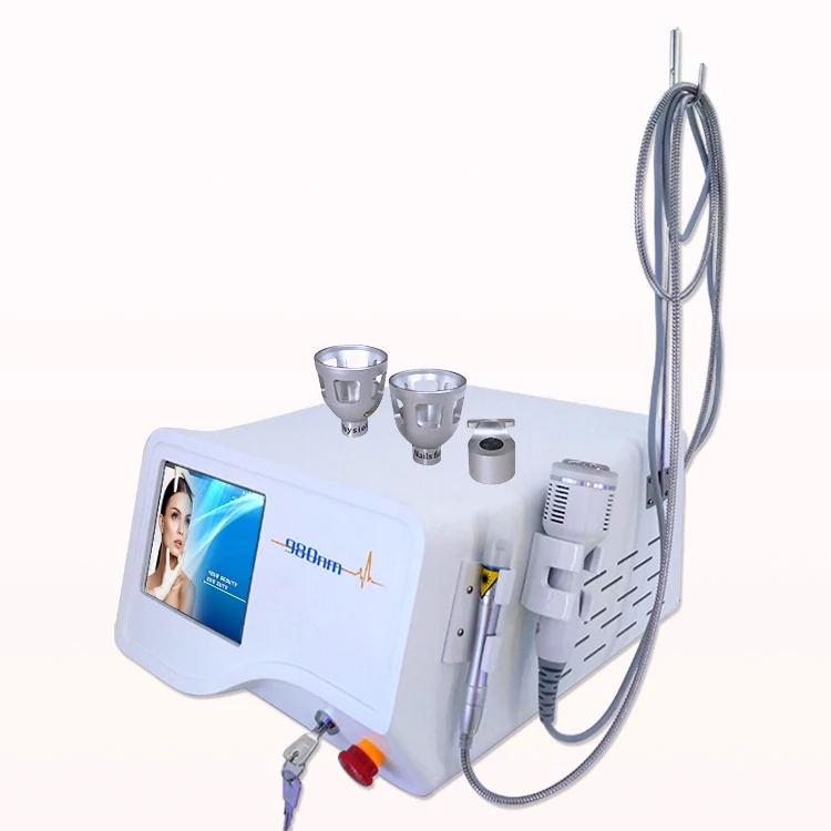 

40W 3 in 1 980nm Vascular Diode Laser Machine for Spider Vein Treatment/Nails Fungus Removal/Skin Rejuvenation, White, blue, black