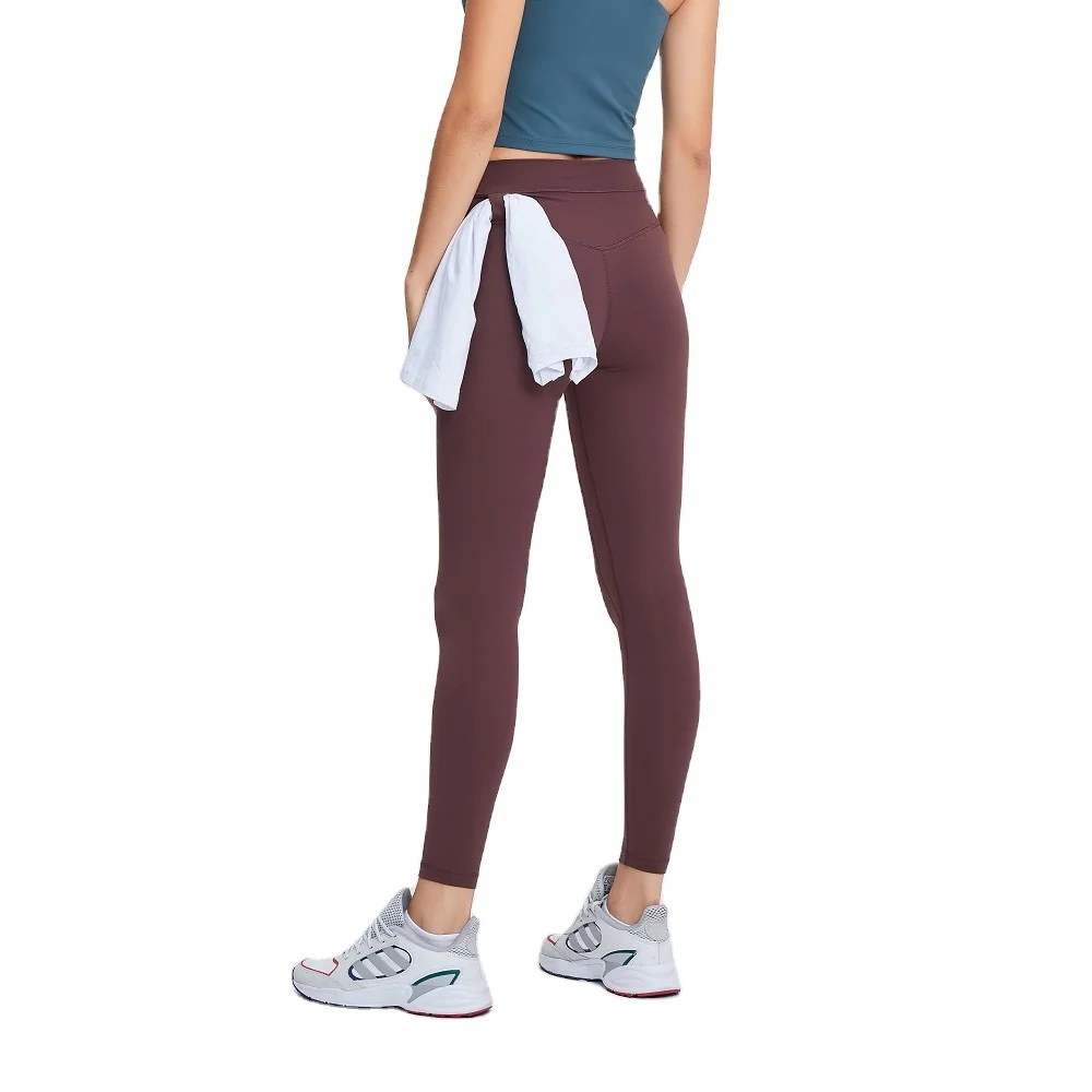 

Dropshipping Women Solid Color Leggins Scratchy Butt Leggings Casual tight yoga pants, Customized colors
