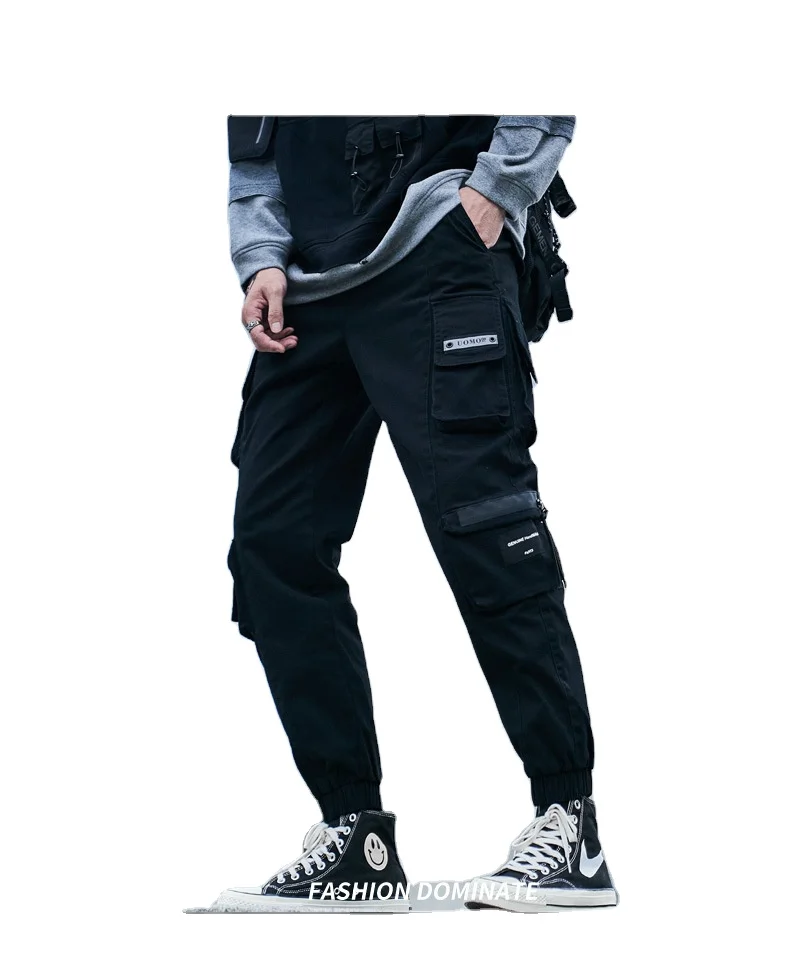 

Fashionable workwear autumn winter new men's clothing trousers teenager popular logo casual trousers