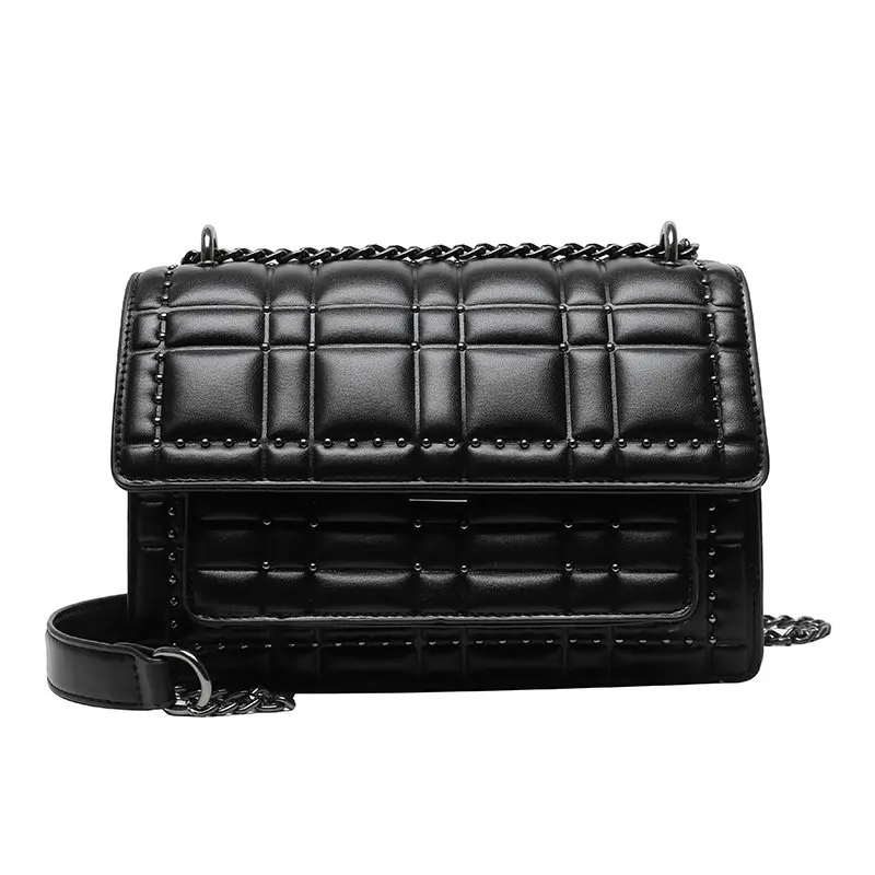 

Rivet Design Crossbody Bags for Women 2021 Trending PU Leather Lady Fashion Handbag Bag