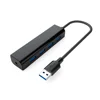 Ultra slim portable 4 usb port multi usb hub , keyboard mouse phone flash drive data charging usb splitter for computer