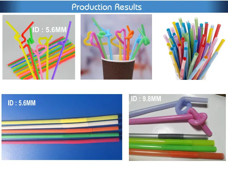 Semi Automatic Artistic Plastic Straw Making Machine