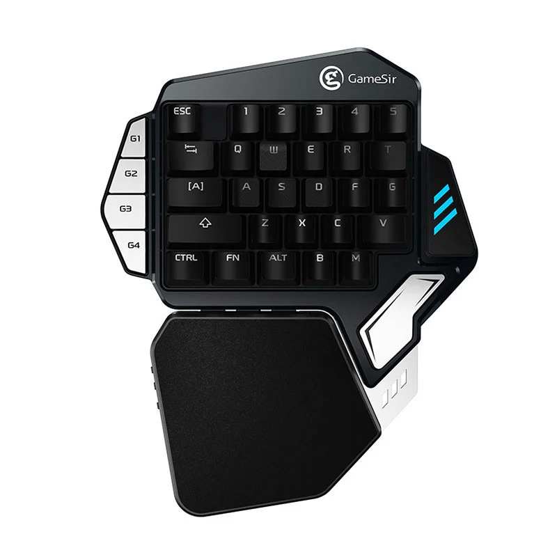 

Most Selling Items One-handed Mechanical Gaming Keyboard, LED Backlightling USB Wired Battlegrounds Keyboard for Mobile, Black