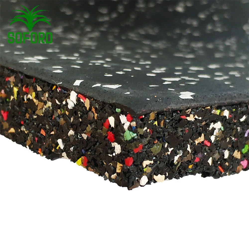 
High quality gym rubber flooring interlocking easy installation rubber floor tile 