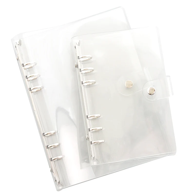 Refill Transparent Clear A5 Binder Notebook 6 Ring Binder Planner Clear