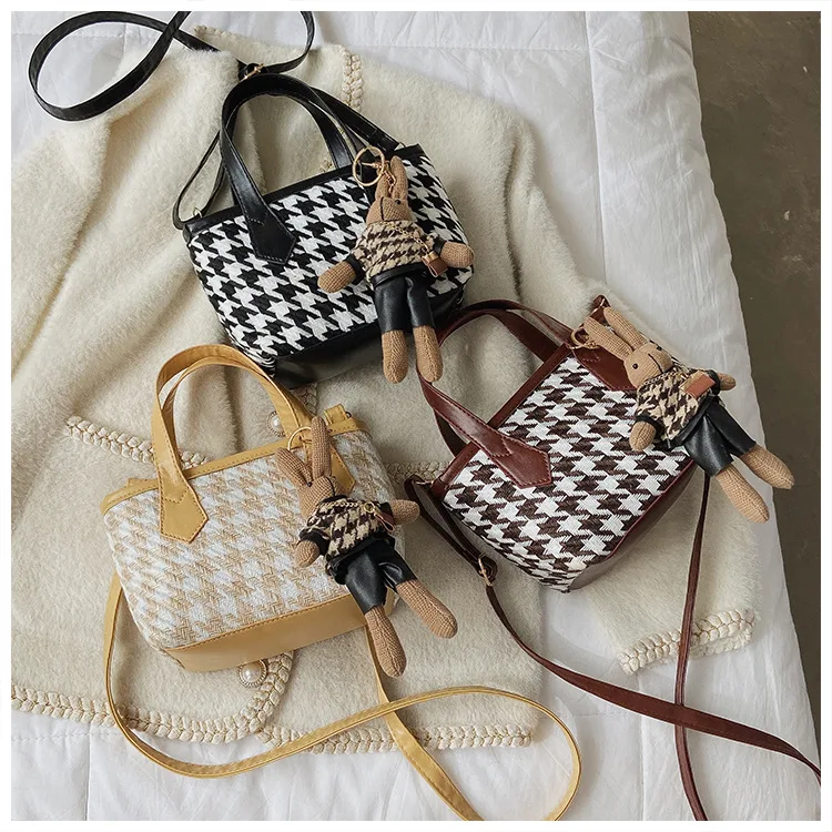 

High quality square bag chain shoulder bag women messenger bag leather