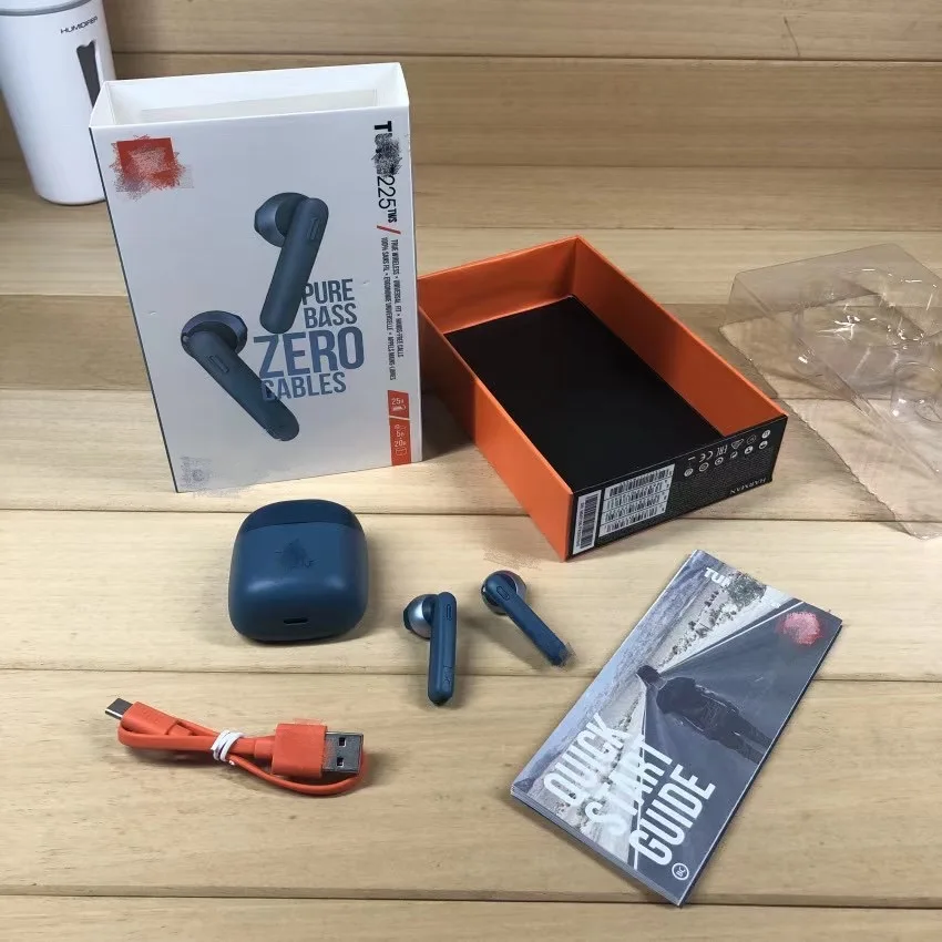 

2021 New Original 1:1 Tune 225 TWS Wireless Earbuds tune 225 Earphone Touch control Aarbuds for JBL Tune 225, White