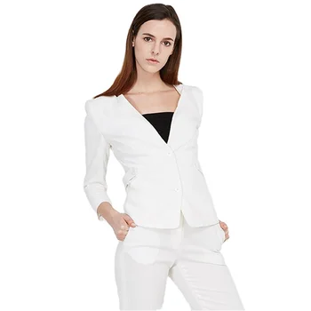 white formal ladies suits