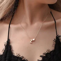 

Wholesale Women Jewelry Letter Gold Silver Fashion Pendants Necklace