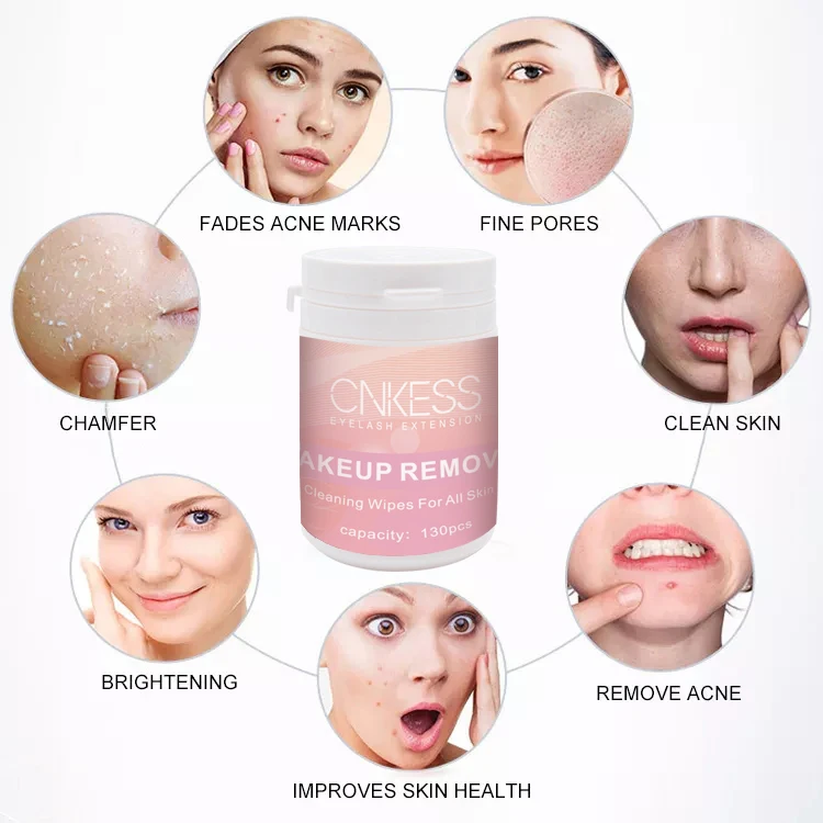 

Disposable 130Pcs Package Natural Cotton Face Cleaning Pads Makeup Remover Pads