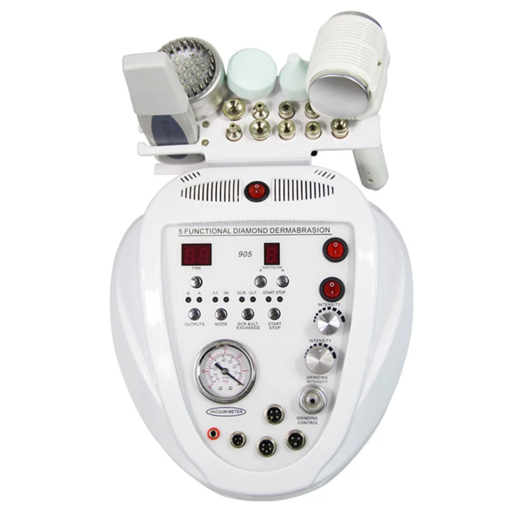 

professional 5 in 1 multifunction diamond micrdermabrasion photon rejuvenation ultrasound face lift deep clean skin scrubber