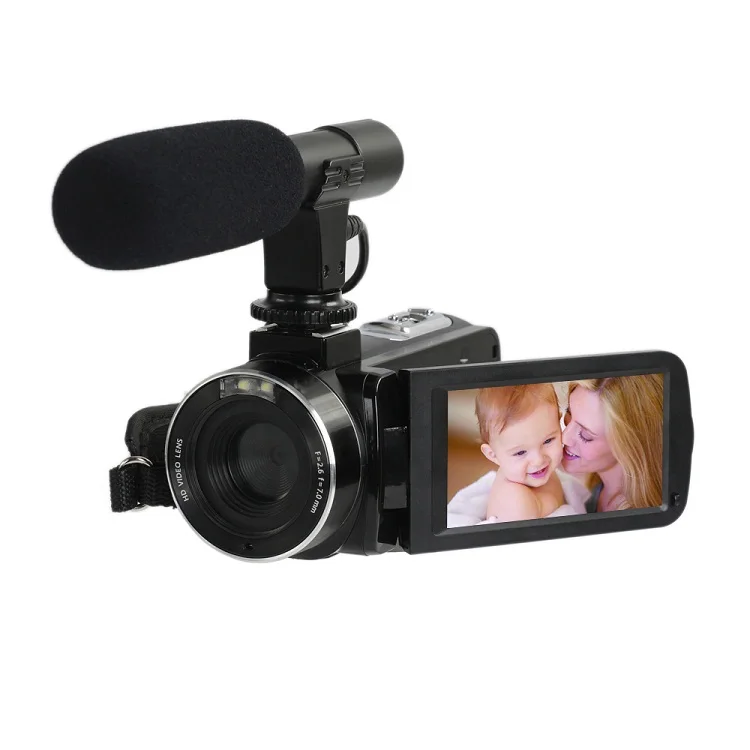 

2.7K FHD DV 3.0 Inch IPS Touch Screen Video Camera Recorder 18x Digital Zoom output