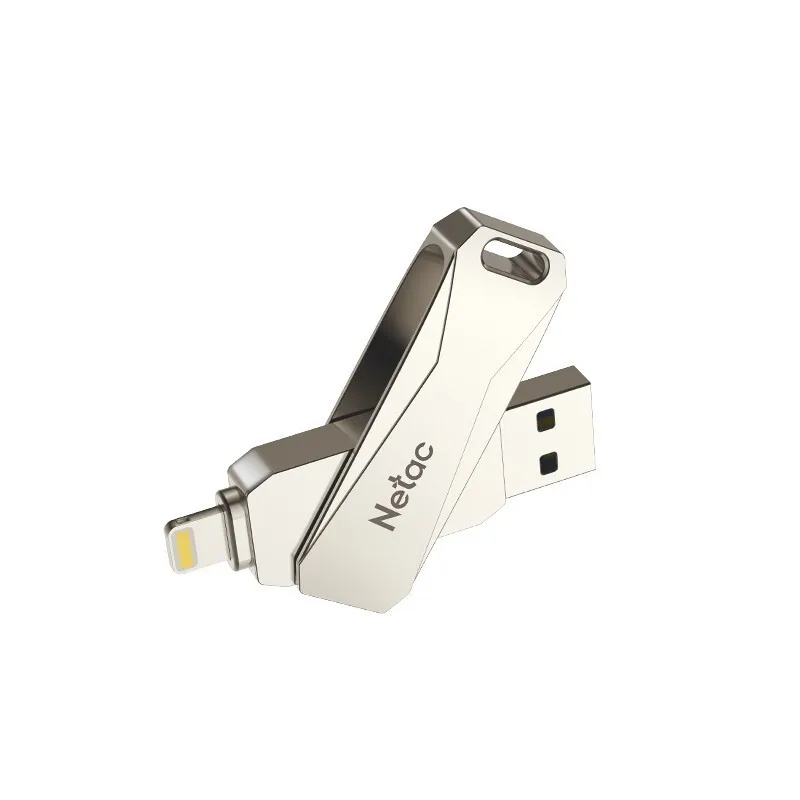 Netac U652 Pendrive 32GB Usb Stick for Iphone ipad phone computer 2 in 1 authentic high speed 3.0 usb flash drive - ANKUX.COM
