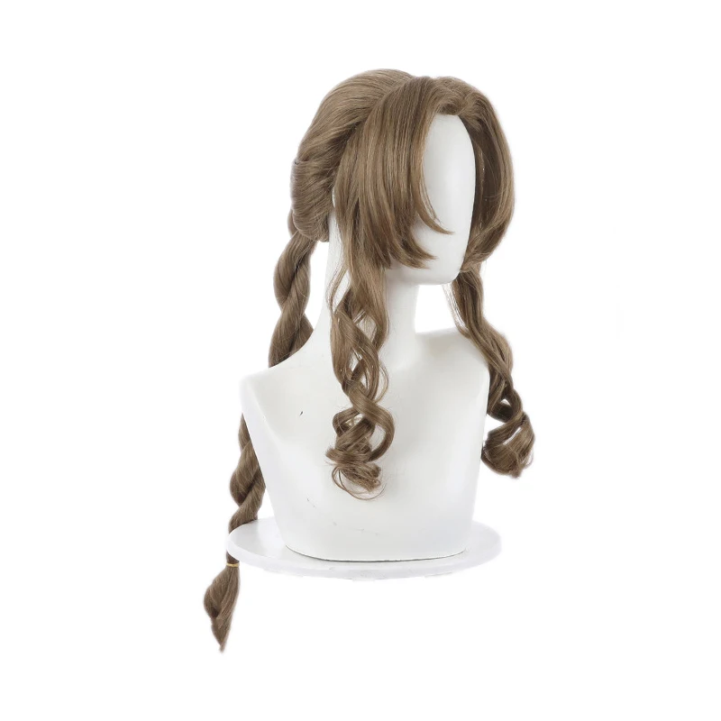 

Tea Brown Twist Braided Ponytail Long Hair Anime Comic Exhibition Cosplay Hair High Temperature Silk COS Wig, Pic showed