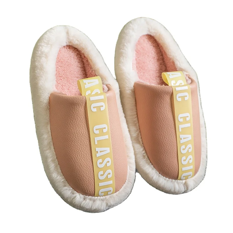 

Winter Women Indoor Slippers Plush Faux Fur Anti-Skid Slippers Yeezy Slides Plush Wool Warm Hotel Slippers Best Price, Mixed color