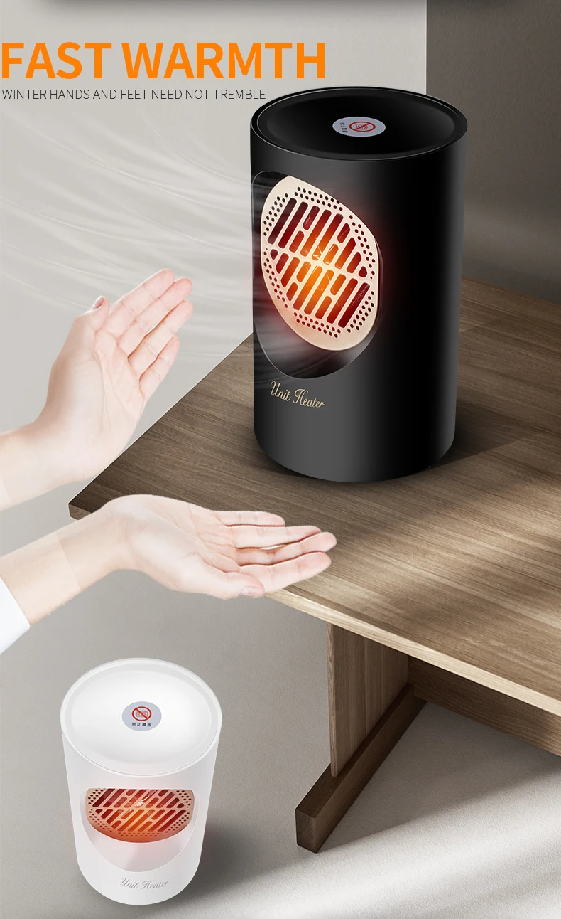 Living Room Portable Household PTC Electric Mini Heater With Fan