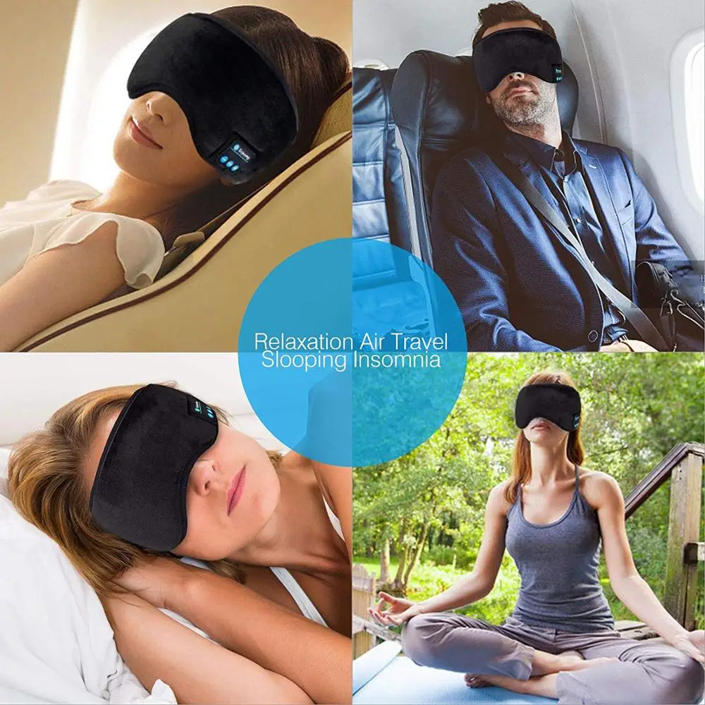 
Comfortable Music Bluetooth Sleeping Eye Mask Built-in Wireless Headphone Earphone 3D eyemask 