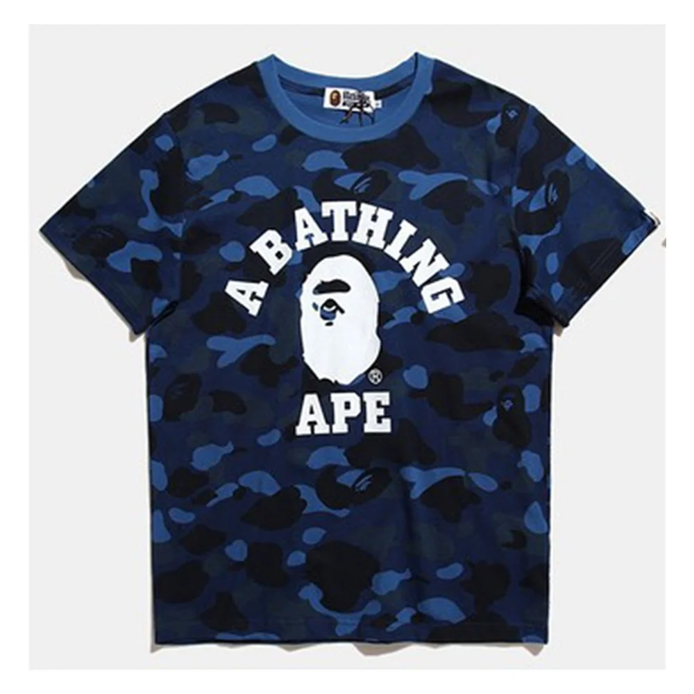 

Hot Selling Aap Youth Spring and Summer Men's Brand Camouflage Print Short-Sleeved T-shirt, Customized colors