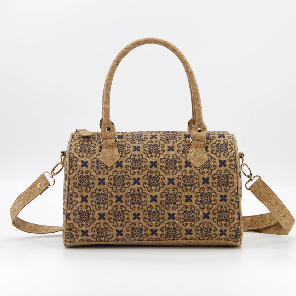 

eco friendly handbags women shoulder bag luxury cork hand bag printed fashion women purse for women
