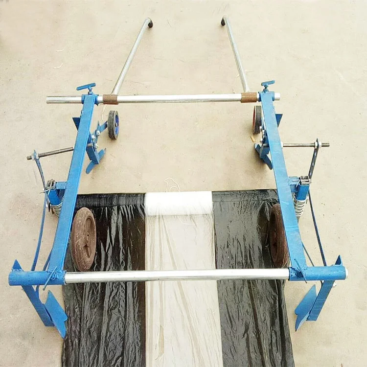 Manual Mulch Layer For Woven Mulch Plastic Laying Agricultural Tool
