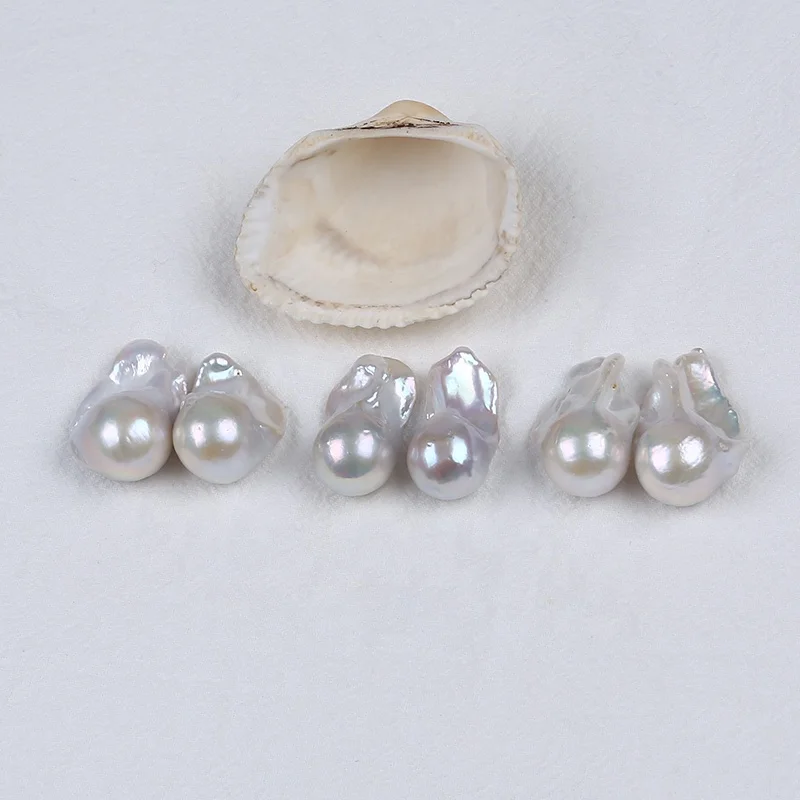 

Wholesale 16-18mm A/AA/AAA Large Size Natural White Freshwater Baroque Loose Pearls Jewelry