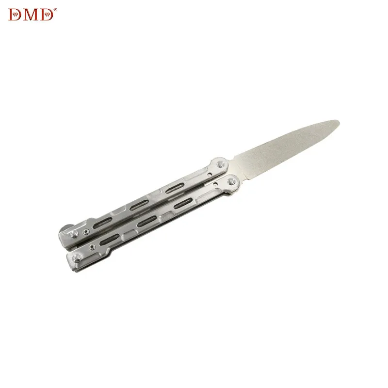 

Pocket Double Side Sharpener Knife 400 600 Grit Durable Diamond Folded For outdoor knives sharpening, Silver