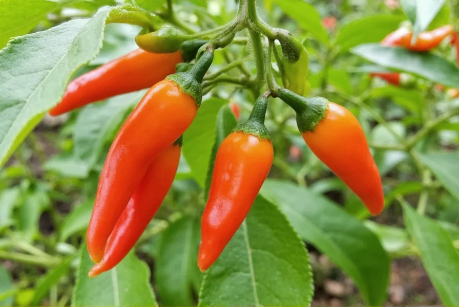 Planta de chiltepin thriving in a garden