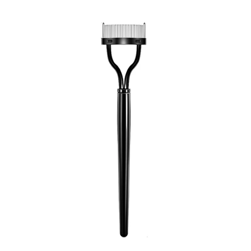 

HZM 1 PC eyelash curler beauty makeup eyelash separator half-curved steel tooth eyebrow comb eyelash aid