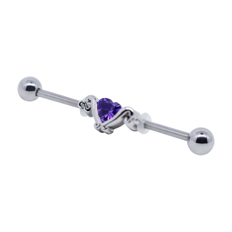 

New Arrival Wholesale Stainless Steel Industrial Barbell Ear Piercing Body Jewelry