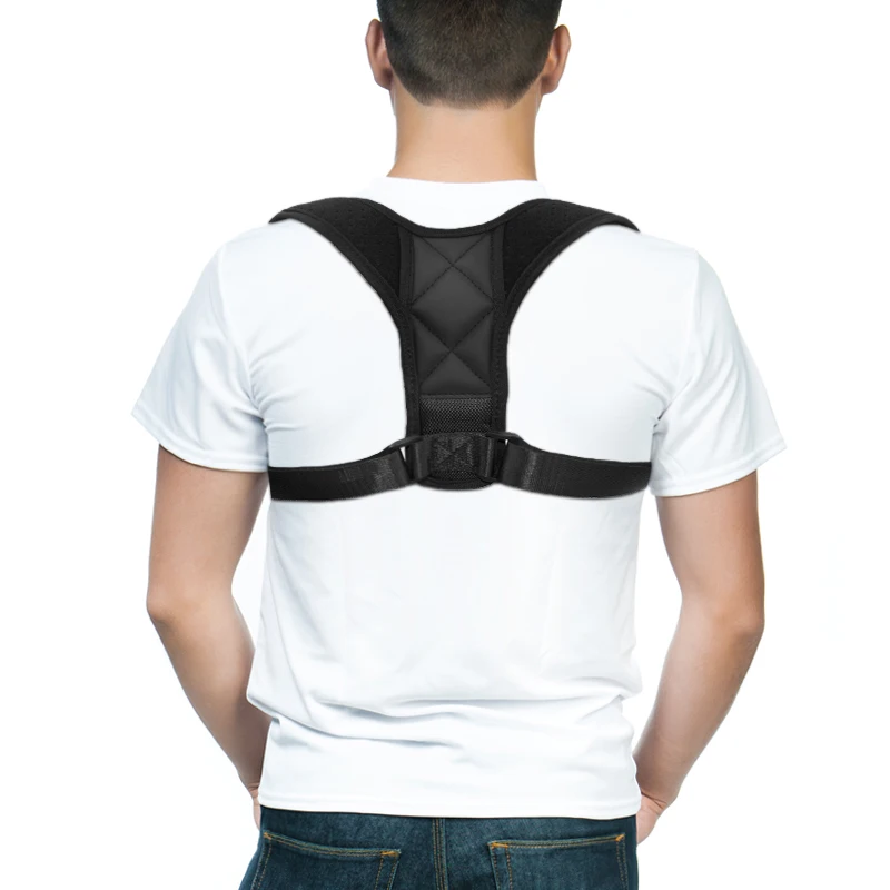 

Stock adjustable posture corrector back grace magnetic posture corrector fully Adjustable Posture Back Support Corrector, Black