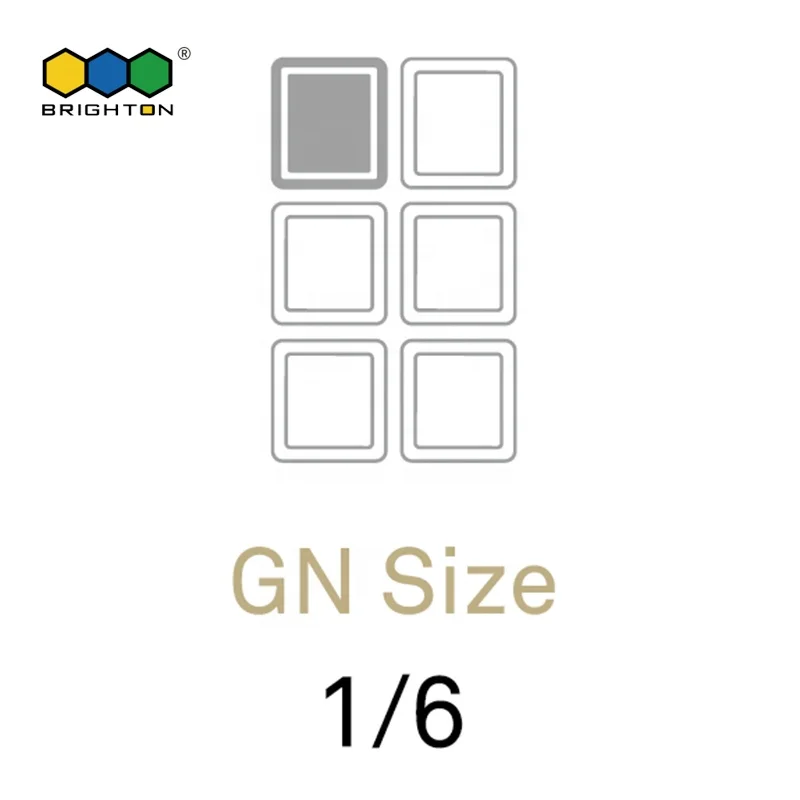 
100mm 1/6 GN Pan 100% high grade melamine EU regulation approved deeper food containers for catering 