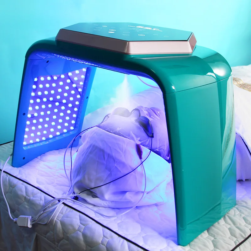 

2023 UV nano spray led lights therapy machine photon beauty color microcurrent face red light therapy