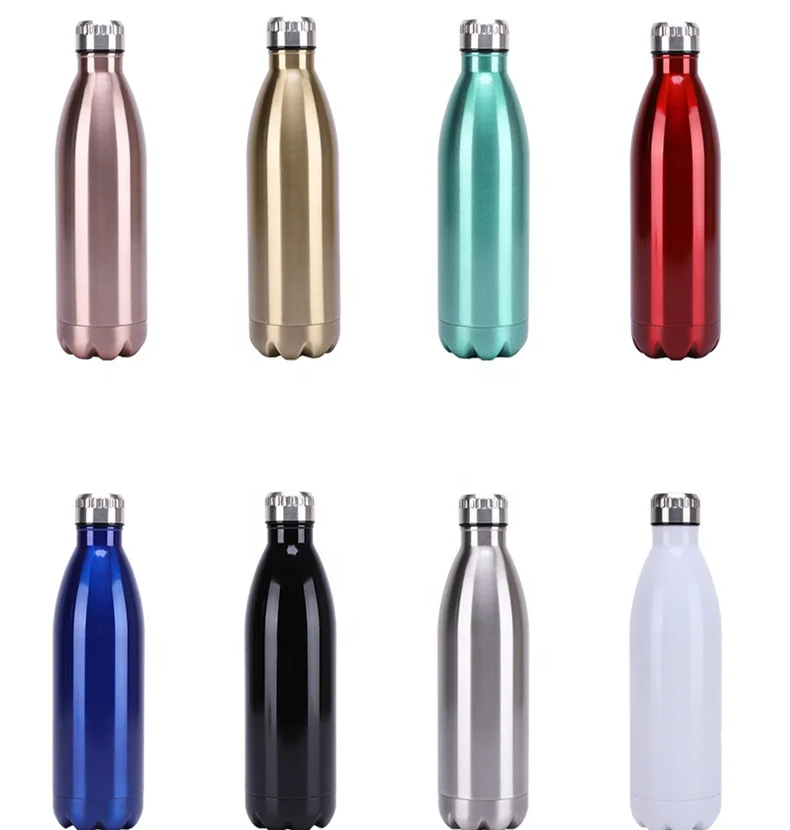 

Custom Logo Double Wall Small Mouth Stainless Steel Insulated Bullet Water Bottle Thermos Cup Vacuum Flask Motivation Bottles, Customized color