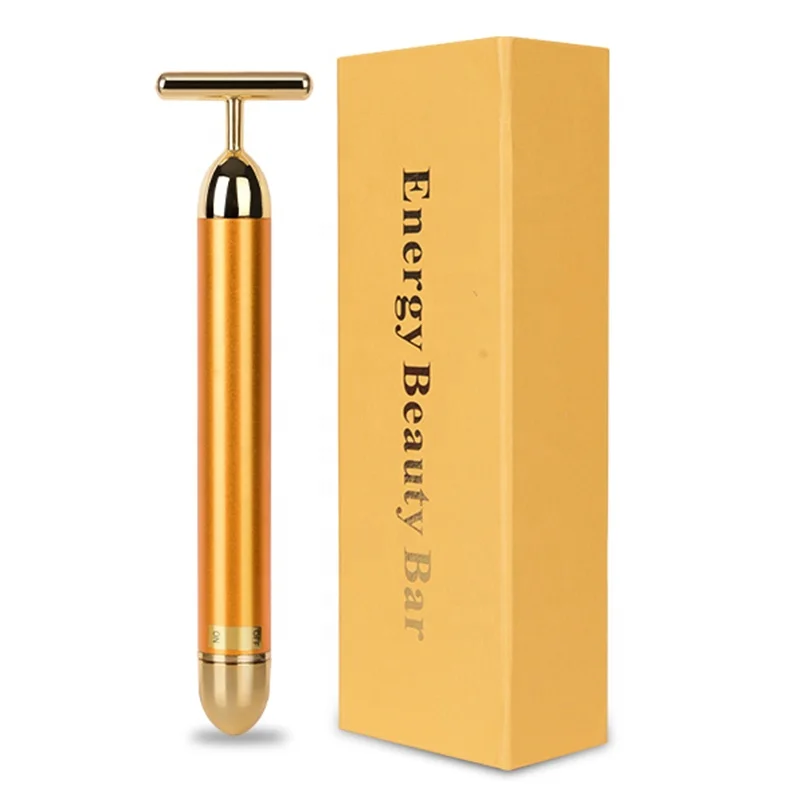 

Handheld japan 24k gold beauty bar golden plated energy for slimming face