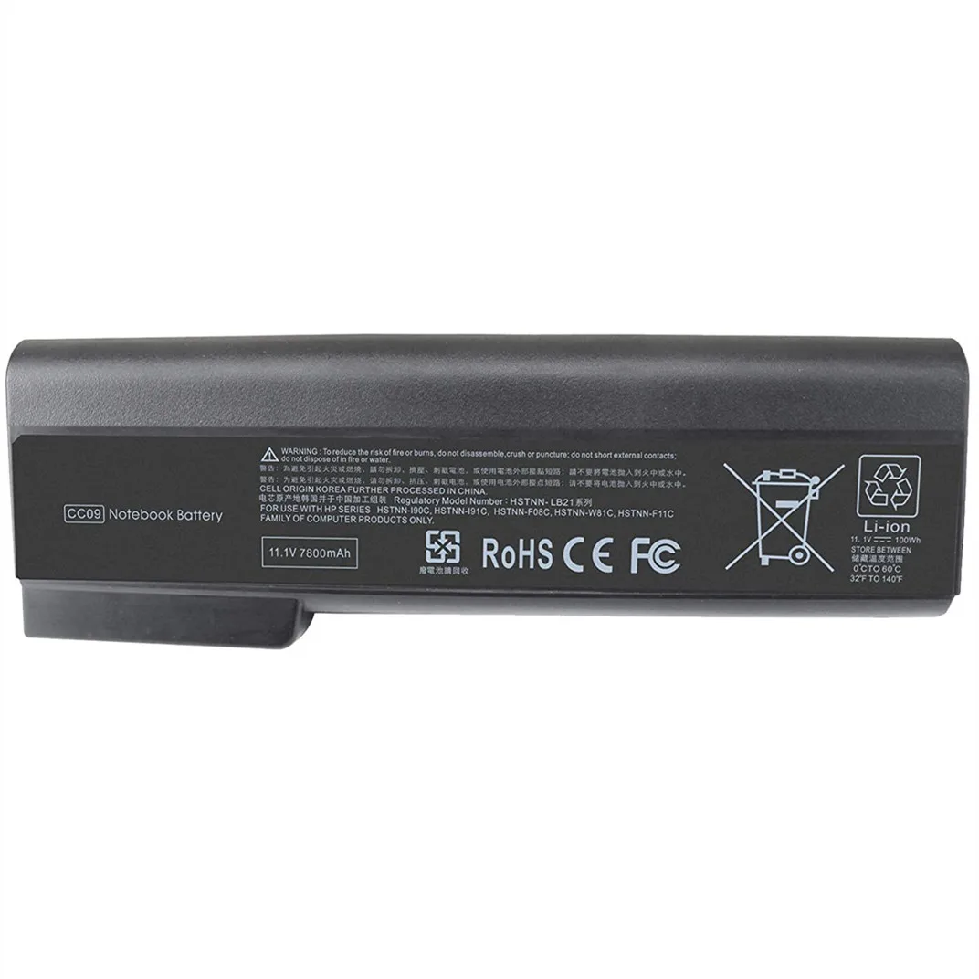 

CC09 Laptop Battery 11.1V 7800mAh 9 Cell for H-P ProBook 6360B 6460B 6465B 6470B 6475B 6560B 6565B 6570B Laptop Battery