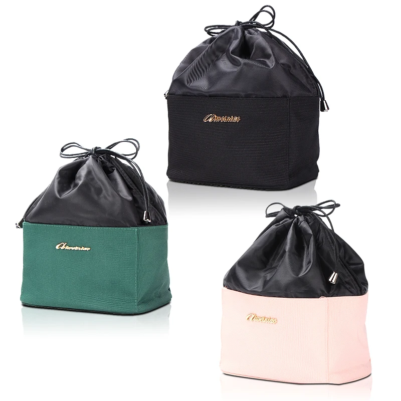 

Factory Direct Custom Buiness Travel Drawstring Woman Cosmetic Washing Bag portable Make Up Storage Bag, 5color
