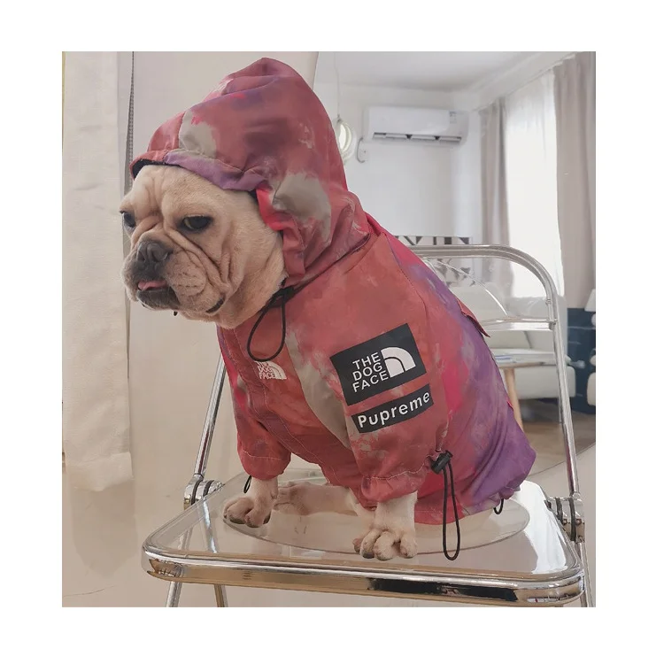 

Hot selling popular waterproof dog jacket raincoat windproof rainproof pet clothes, Yellow