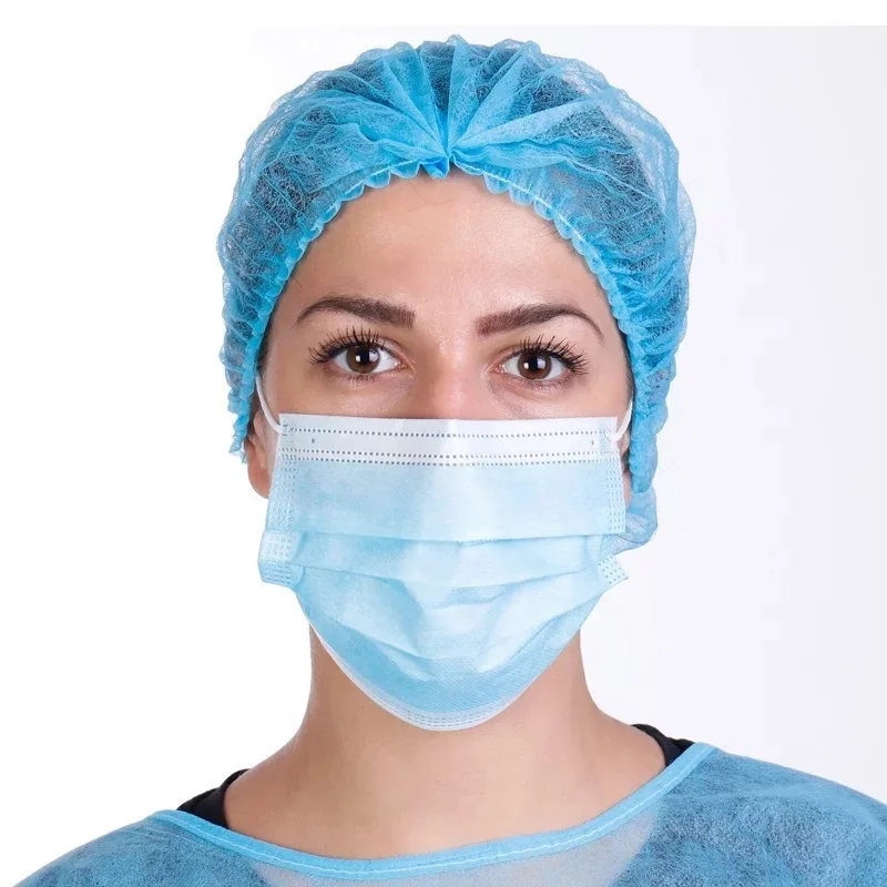 

175*95mm-3ply Outdoor Protective Disposable Face Mask, Blue