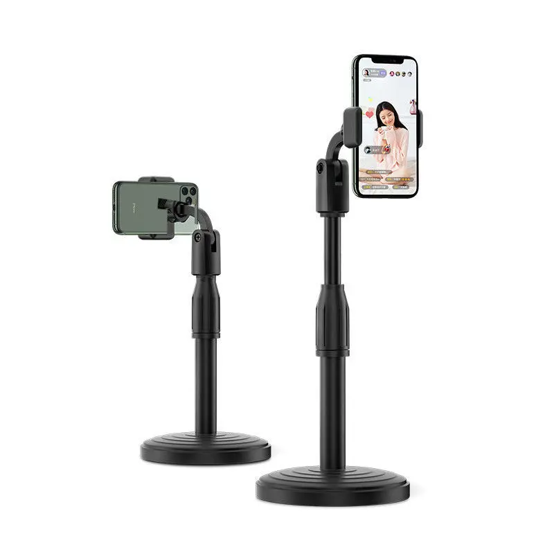 

Chinese Manufacturer Phone Stand Holder Mobile Phone Holders Round Base Desktop Mobile Phone Holder Mount