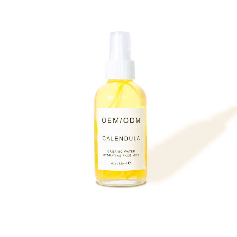 

Customize Logo Branding Calendula Water Face Moisturizing Spray Mist Toner 100% Organic Natural Facial Toner