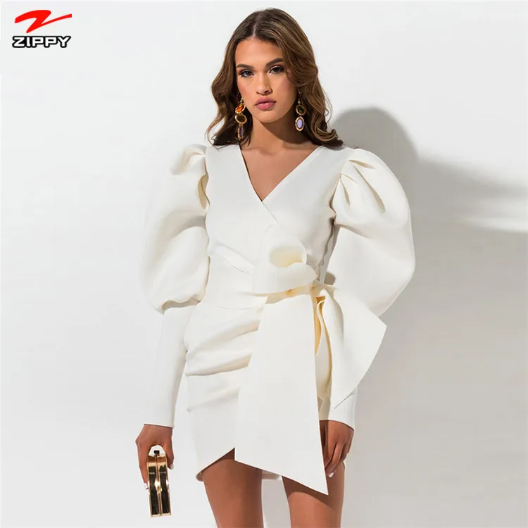 2020 The Puff-sleeve Dress Ladies Shirt 