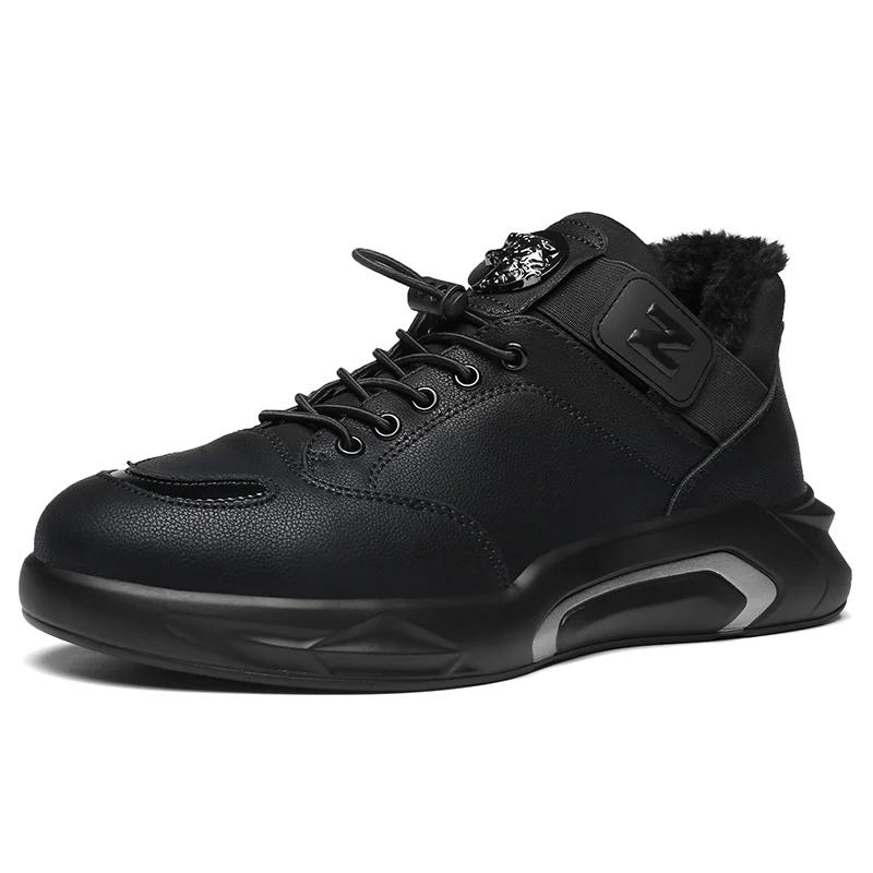 

YT wholesale popular fashion high quality high top men black casual sneakers