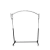 Elegant metal rolling garment rack