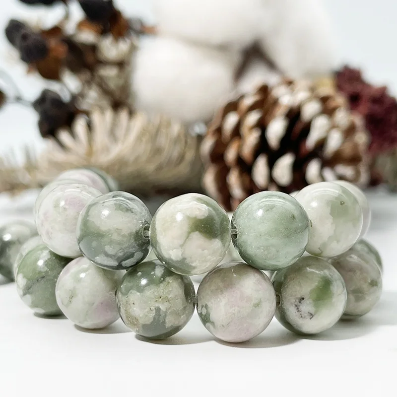 Wholesale Peace Jade for Jewelry Making DIY Handmade Crafts Natural Smooth Peace Jade Gemstone Loose Beads